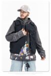 Men's Creative Patchwork Padded Coat and Warm Waistcoat