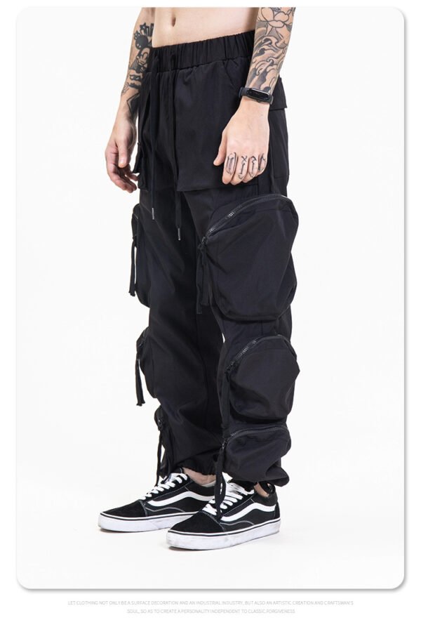 Multi pocket street casual work pants for men
