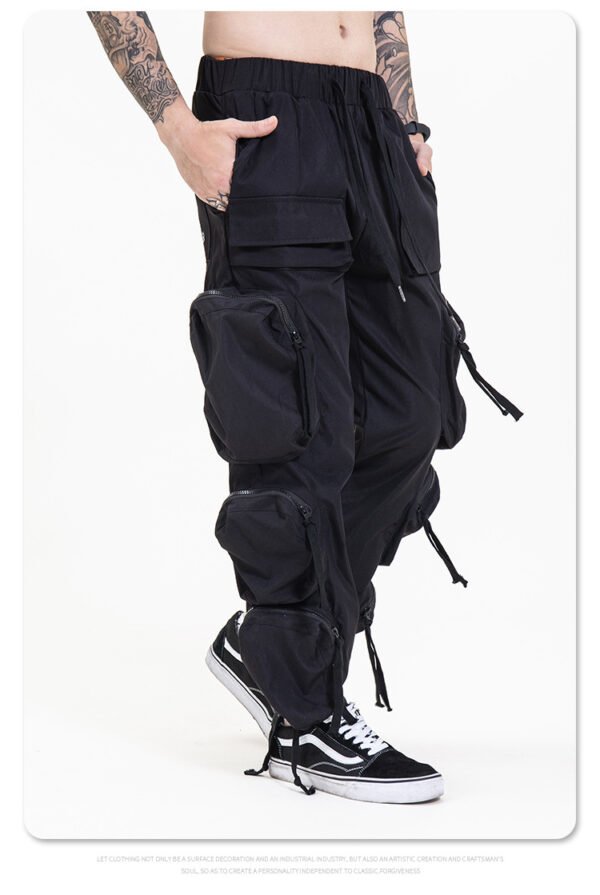 Multi pocket street casual work pants for men