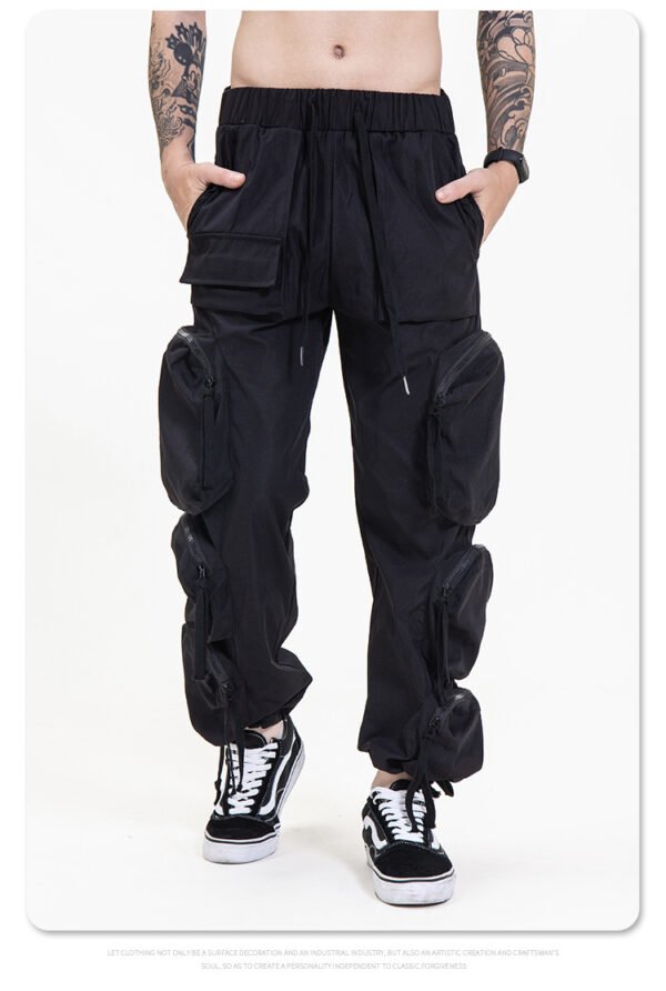 Multi pocket street casual work pants for men