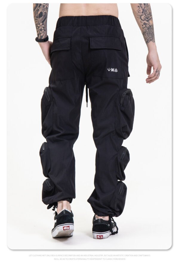 Multi pocket street casual work pants for men